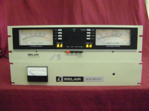 Belar FMS-2 Broadcast FM Stereo Monitor and FM RF Amplifier RFA-1          (C1B)