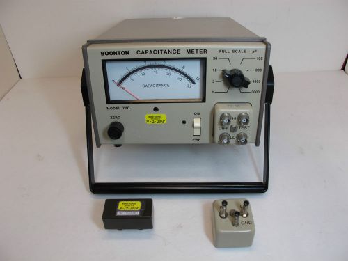 Boonton 72C Capacitance Meter. 1pF to 3000pF f.s., 100KHz. Includes Accessories.