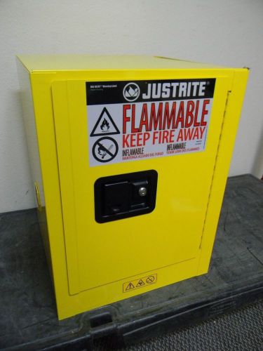 Justrite 4 gallon steel bench top flammable safety cabinet   890400 for sale