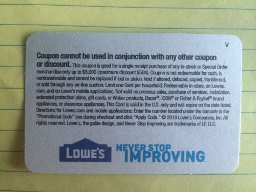 home depot 10% OFF! Lowe&#039;s original coup that ONLY WORKS AT COMPETITOR exp 10/15