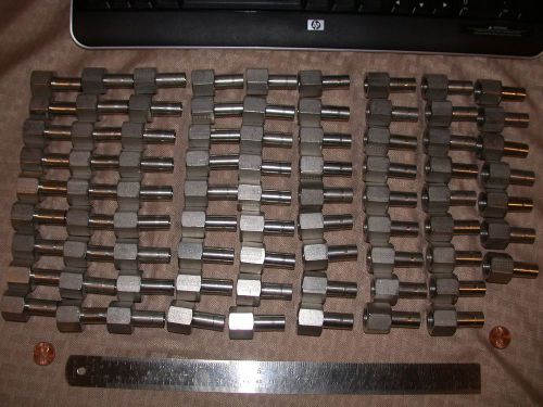 79 Pieces Parker?  316, 1/2&#034; Tube End X 3/8&#034; FNPT, Stainless Steel,