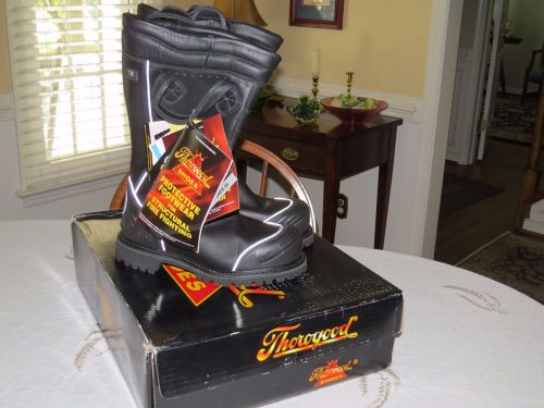 Thorogood hellfire leather insulated bunker boots men 7 women 9 wide new in box for sale