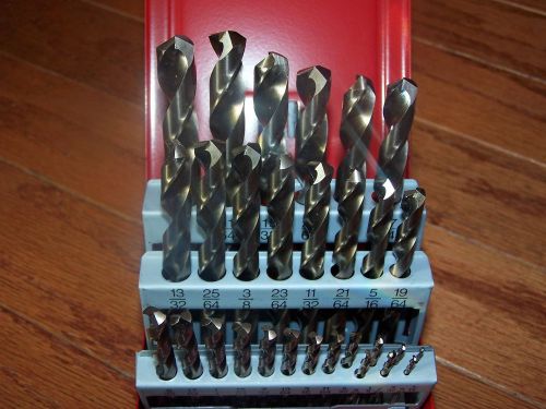 SNAPON NEW 29 PC USA COBALT DRILLS &amp; SNAP ON DRILL INDEX1/16-1/2 AIRCRAFT TOOLS