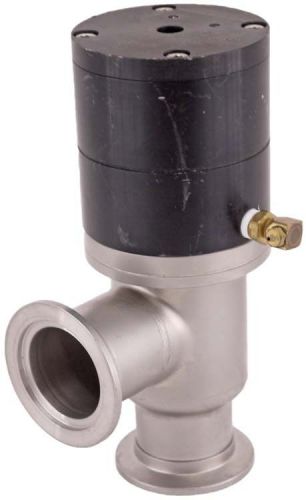 Varian l6591-314 pneumatic right angled vacuum air flow valve system unit for sale