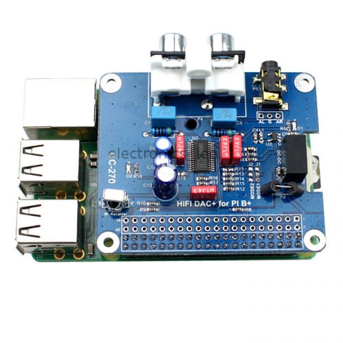 HIFI DAC Audio Sound Card Module I2S interface for Raspberry pi B+ / 2 Model B