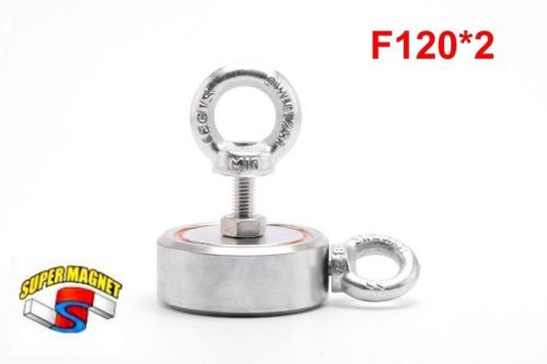 New 120 Kg Super Strong Round  Magnets Rare Earth Neodymium magnet 2 sided + bag