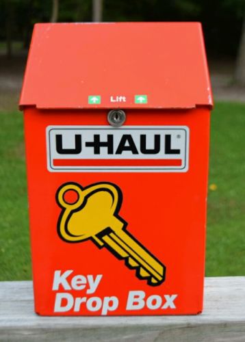 U-haul UHAUL 14&#034; Overnight Key Drop Box Collectible Reflective Front Decals