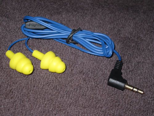 Plugfones headphone ear plugs - mp3 head phones that protect hearing 3.5mm jack for sale