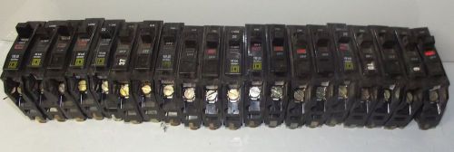 20 square d circuit breakers qob120 1 pole 16-20a 2-30a 2-15a bolt on warranty for sale