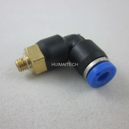 5pcs pneumatic male stud elbow connector push in fitting for air water hose for sale