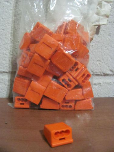 Kleinhuis orange 3 position wire connector 20-12 awg bag of 50 for sale