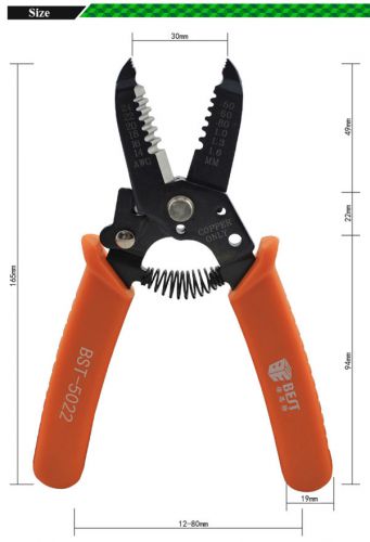 Hot Professional Steel Crimp Stripping Cutting Pliers Wire Strippers 0.5-1.6mm