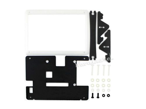 High Quality Acrylic Bicolor Case Black &amp; White Cover RPi Case for 5inch HDM LCD