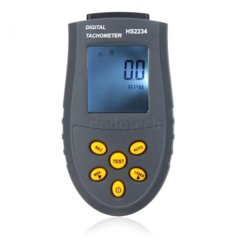 Lcd digital laser tachometer rpm test small engine motor speed gauge handheld dt for sale