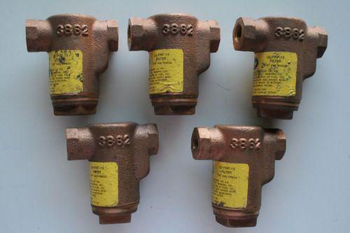 Eclipse lot of 5 - 22- frf-15 brass filter  1/4&#034; pipe thread 3862 max. 125 psi for sale