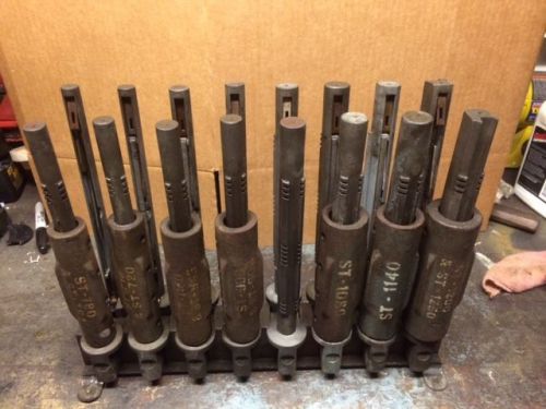 16 SUNNEN HONE MANDRELS WITH 7 TRUING SLEEVES AND RACK