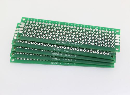 10pcs/lot 2x8cm double-side protoboard circuit universal diy durable pcb board for sale