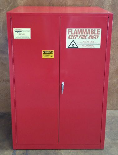 Eagle safety storage cabinet flammable liquids * two shelves * 90 gal * nice for sale