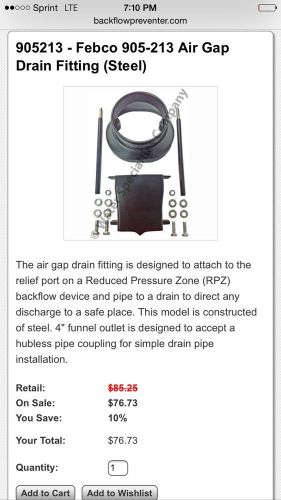 FEBCO Metal Air Gap Drain Kit 905213