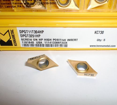 DPGT 3251HP KC730 32.51 HP  KENNAMETAL *** 10 INSERTS *** FACTORY PACK ***