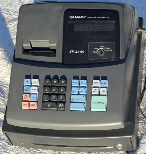 Sharp XE-A106 Electronic Cash Managment Register LED Display