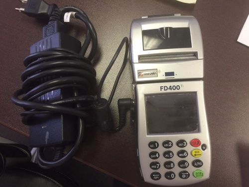 First Data FD400Ti Wireless Credit Card Machine  *FULL COLOR SCREEN*