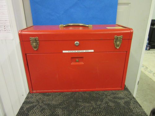 STACK ON RED MACHINIST TOOL BOX 7 DRAWER MILITARY SURPLUS SCRATCH DENT USED J