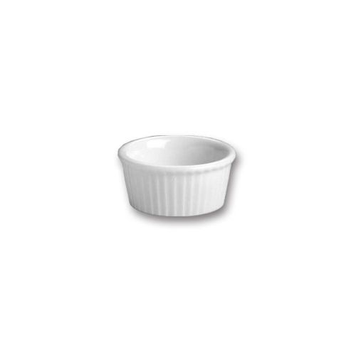 Hall China 843-WH White 1 Oz. Fluted Ramekin - 72 / CS