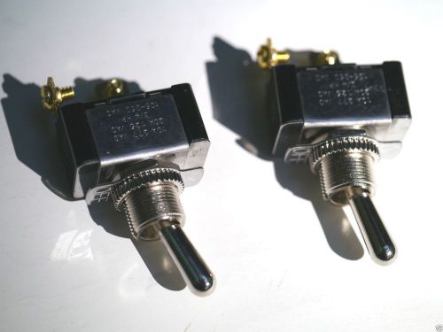(2)  SPST Toggle Switch -On-Off- CARLING E-60272 LR-39145 20A @ 12V  &#034;YOU GET 2&#034;