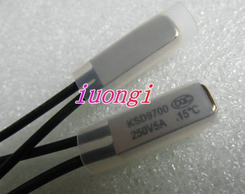 3pc ksd9700 15?c 250v 5a thermostat temperature bimetal switch nc normally close for sale
