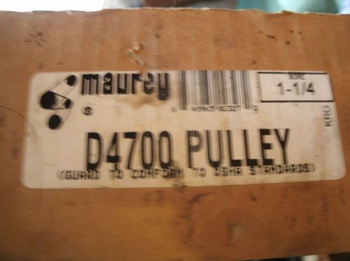 MAUREY PULLEY, D4700, DOUBLE GROOVE, 3/4&#034; FIXED BORE