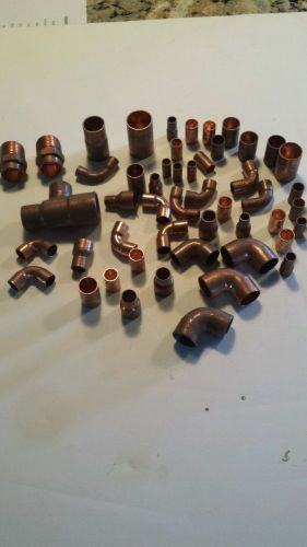 Miscellaneous  lot of copper refrigeration  fittings
