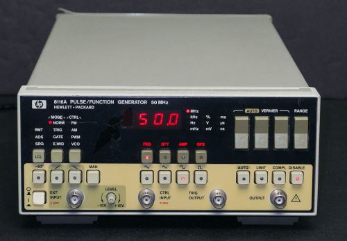 HP Keysight 8116A 50 MHz Pulse / Function Generator
