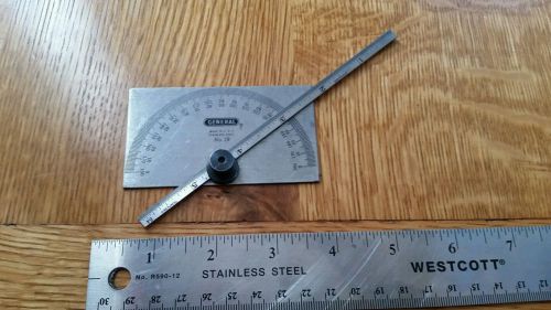 Vintage general tools no. 19 machinist protractor depth gage for sale