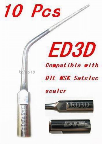 10* WP Ultrasonic Scaler Endodontics Tip ED3D Fit DTE Handpiece Original kola