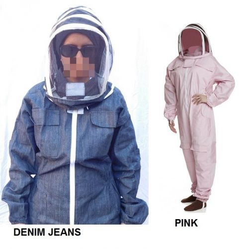 Beekeeping suit bee suit heavy duty professional quality pink, denim for sale