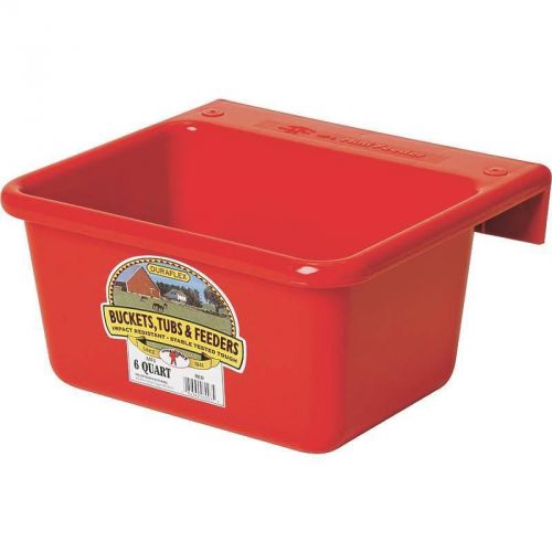 6 Qt Plastic Red Mini Feeder MILLER MFG CO Feeders and Waterers MF6RED