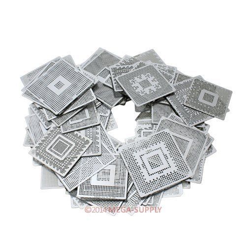 102pcs directly heated stencils for bga chip rework on laptop/desktop/playstaton for sale