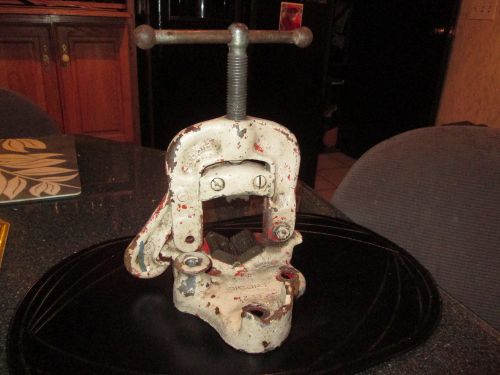 Vintage ridgid bench pipe vise clamp #21 ~ 1/8&#034; to 2&#034; for sale