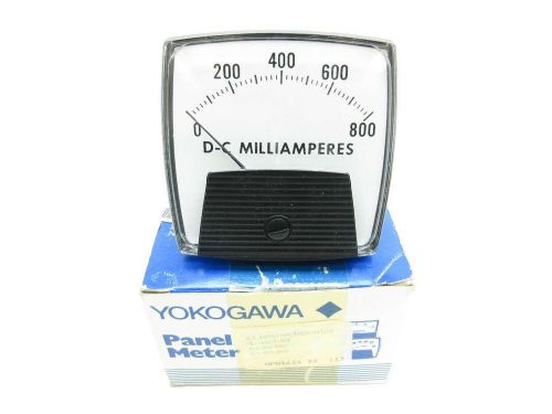NEW YOKOGAWA 250329ECZZ8 0-800 DC MILLIAMPERES PANEL METER D513089