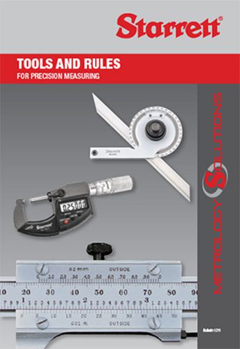 Starrett TOOLS &amp; RULES GUIDE BOOK Precision Measuring +2 Sta pocket charts