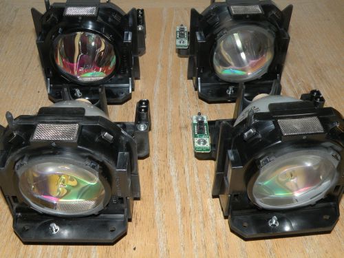 4 Panasonic Projector Lamps HS300AR12-4 &amp; Housing Assemblies TEEC5394-2