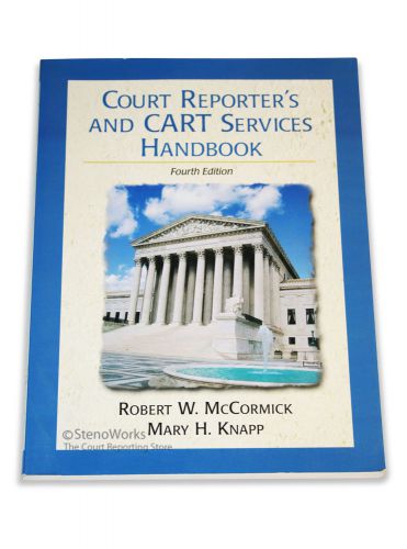 Court reporter&#039;s and cart services handbook good condition for stenograph for sale