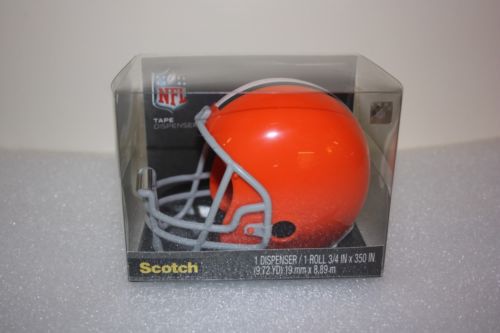 Scotch Cleveland Browns NFL Helmet Tape Dispenser  - C32HELMETCLE
