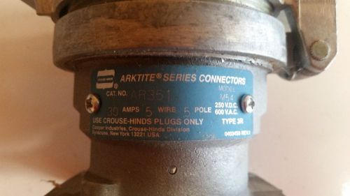 Crouse-Hinds Arktite AR351 30A receptacle