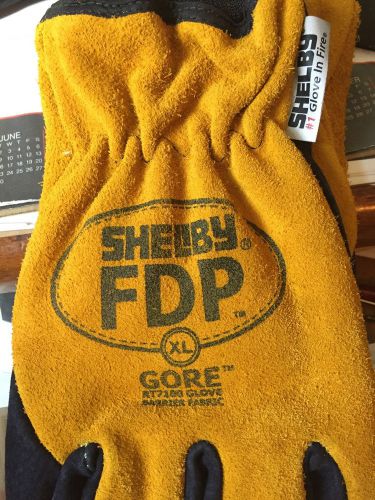 Shelby glove fdp firefighting gloves rt7100 size xl gold/black for sale