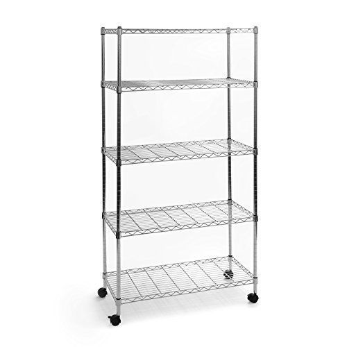 5 Shelf Stainless Steel 14 Inch By 30 Inch By 60 Inch Storage Unit Metal New