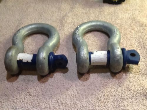 Two Williams 4-3/4Ton Shackles Clevis - 3/4 Pin