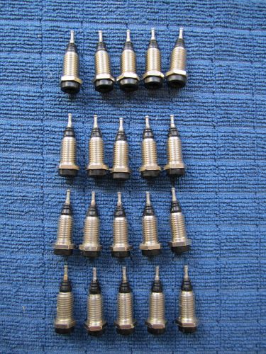 20 NOS 4mm Banana Jack Panel Sockets With 5mm Binding Post Pins; For Test Probes