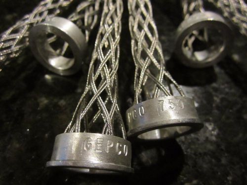(6) GEPCO 750 G37 DT-12 Basket Weave 1&#034; Cord Strain Relief w Ring .62-.75 UNUSED